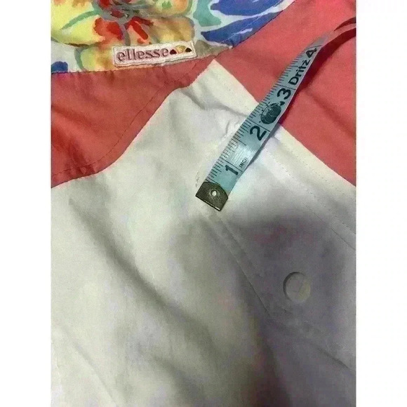 VTG Ellesse Women’s Windbreaker Jacket Pink Floral Size 1 - Picture 11 of 15